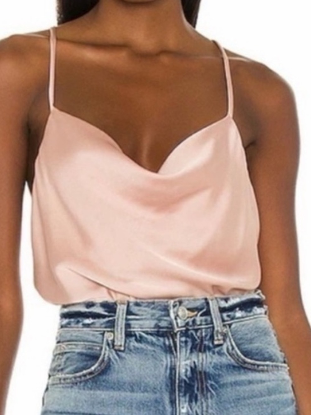 New with tag! Show Me Your Mumu Diane Bodysuit in lux rose gold satin